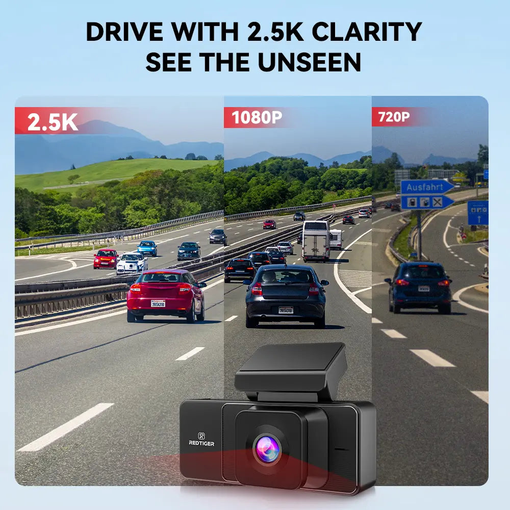A3 3 Channel WiFi Dash Cam Front and Rear Inside with 32G SD Card( No SD Card Option In A Better Deal ), 2.5K+1080P+1080P Car Dash Camera for CarsFront and Rear, G-Sensor, 24H Parking Mode, Car rvibe, Car VLOG
